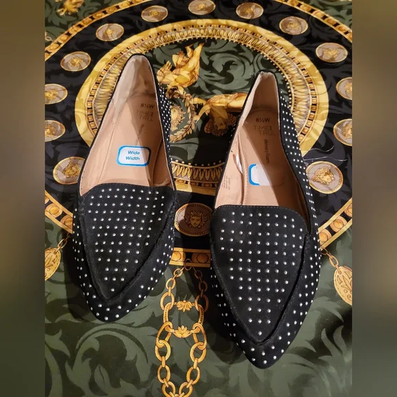 Ballet Flats Shoes Pointed. 8 1/2 wide. Foam comfort. Walking sole. - Picture 5 of 7